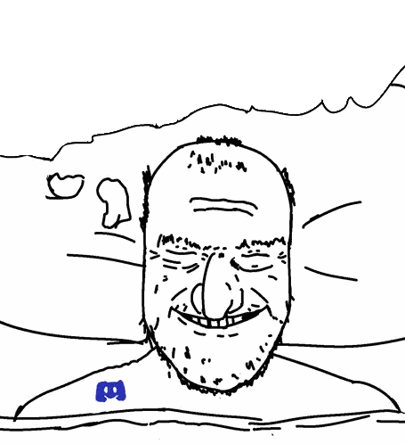 Black And White Smiling Man Sticker