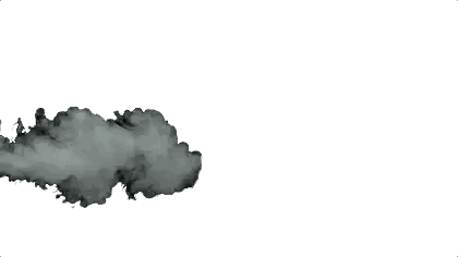 Black And White Smoke Trail Sticker