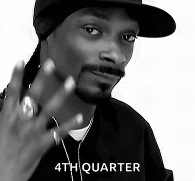 Black and White Snoop Dogg with 4th Quarter