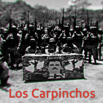 Black And White Soldiers Saying Los Carpinchos GIF