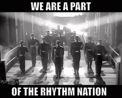 Black And White Soldiers We Are A Part Of The Rhythm Nation GIF