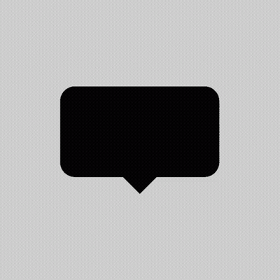 Black and White Speech Bubble Saying Booood