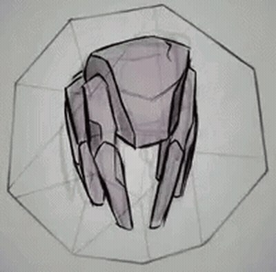 Black And White Spider In A Circle GIF