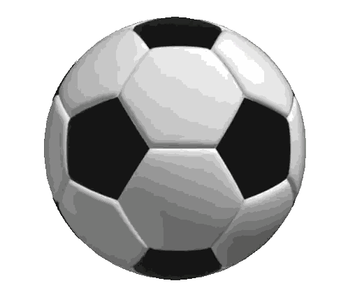 Black And White Spinning Soccer Ball Sticker