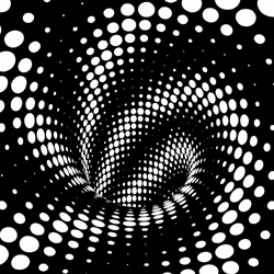 Black And White Spiral Illusion GIF