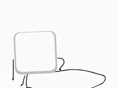 Black And White Square With Microphone GIF