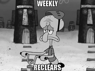 Black And White Squidward Says Weekly Recclears GIF