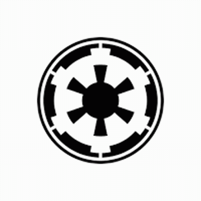 Black And White Star Wars Logo With Star GIF