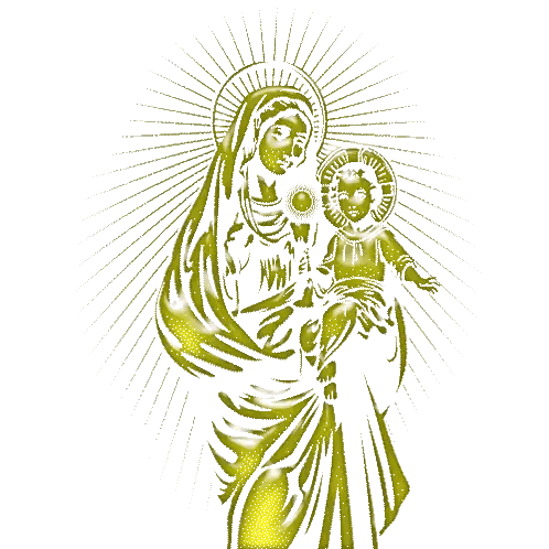 Black And White Statue Of Woman Holding Baby Sticker