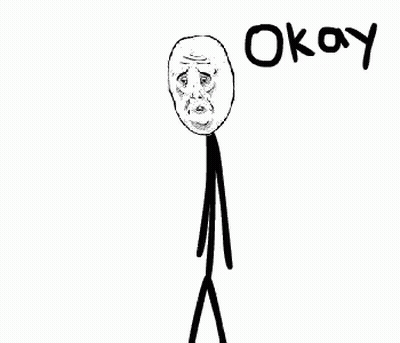 Black And White Stick Figure Saying Okay GIF