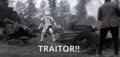 Black And White Storm Trooper Dancing Traitor GIF