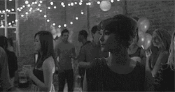 Black And White Surprise Kiss GIF