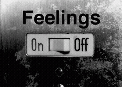 Black and White Switch Reading Feelings On and Off