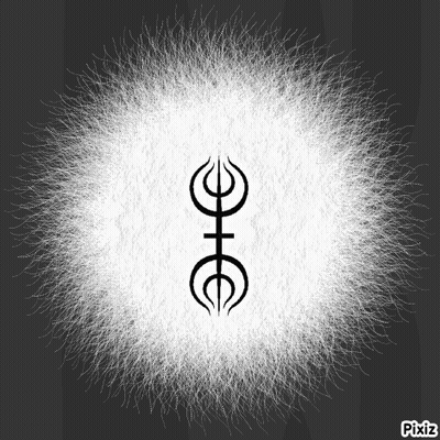 Black And White Symbol With Pixiz GIF