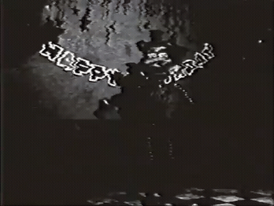 Black And White Teddy Bear Holding Happy Birthday Banner GIF