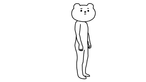 Black And White Teddy Bear Surprised Sticker