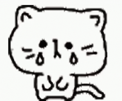 Black And White Teddy Bear With Smiley Face GIF