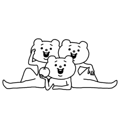Black And White Teddy Bears Sticker