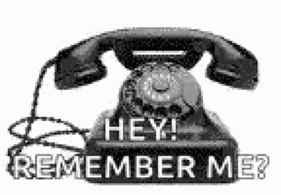 Black And White Telephone Hey Remember Me GIF