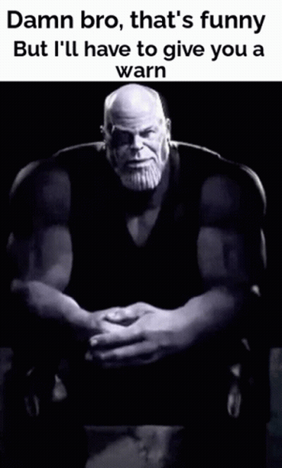 Black And White Thanos Saying Damn Bro That's Funny GIF