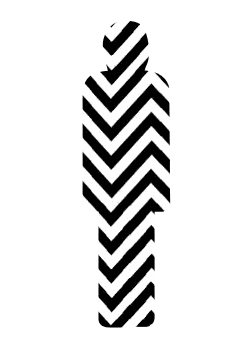 Black And White Tire Track Illusion Sticker