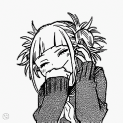 Black And White Toga Himiko GIF