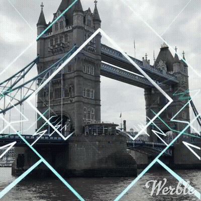 Black And White Tower Bridge With Webble GIF