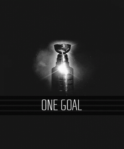Black And White Trophy Saying One Goal GIF
