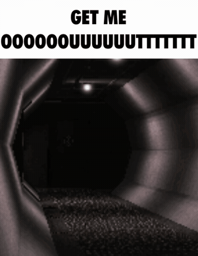 Black And White Tunnel Saying Get Me GIF