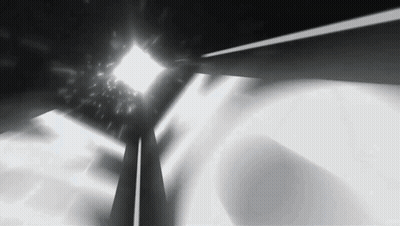 Black And White Tunnel With Light At The End GIF