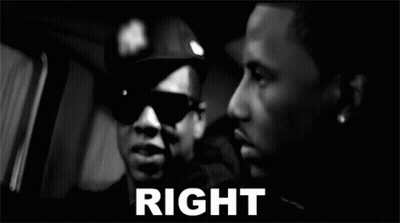 Black And White Two Men Looking At Each Other Right GIF