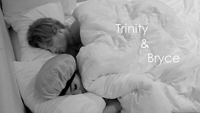 Black And White Two People Sleeping Under Blanket Trinity And Bryce GIF