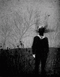 Black And White Vanished Guy GIF