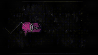 Black And White Video Game With Letters A And W GIF