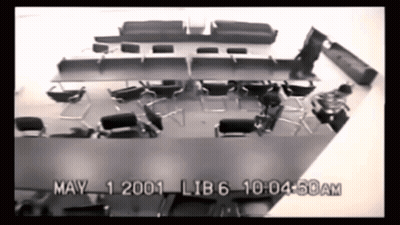 Black And White Waiting Room Photo GIF