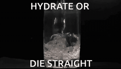Black And White Water Hydrate Or Die GIF