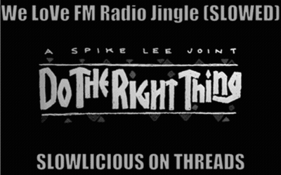 Black And White We Love FM Radio Jingle Slowed Slowlicious GIF
