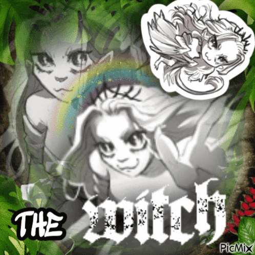 Black And White Witch Saying The Witch GIF