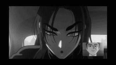 Black And White Woman And Man In Car GIF