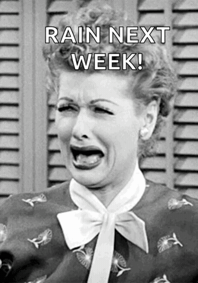 Black And White Woman Crying Rain Next Week GIF