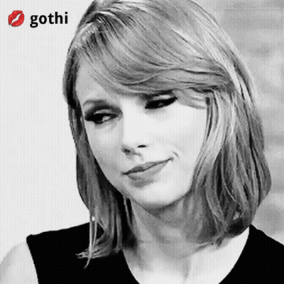 Black And White Woman Face With Gothi Logo GIF