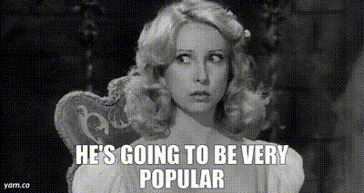 Black And White Woman He's Going To Be Very Popular GIF