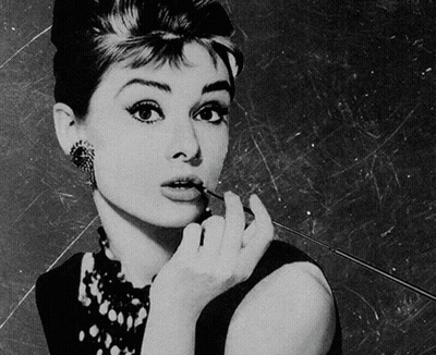 Black And White Woman Holding Cigarette GIF