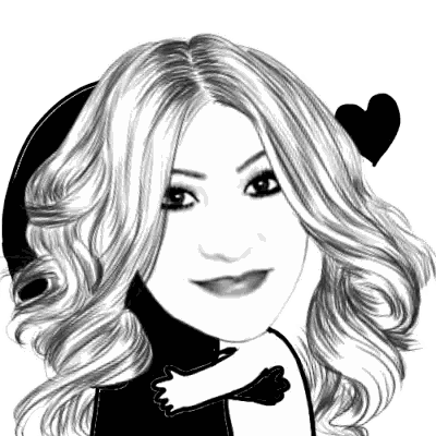 Black And White Woman Hugging With Heart Sticker