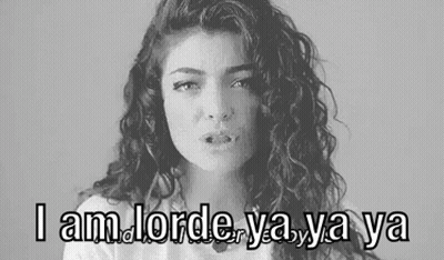 Black And White Woman I Am Lorde Ya Ya Ya GIF