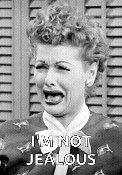 Black And White Woman I'm Not Jealous GIF