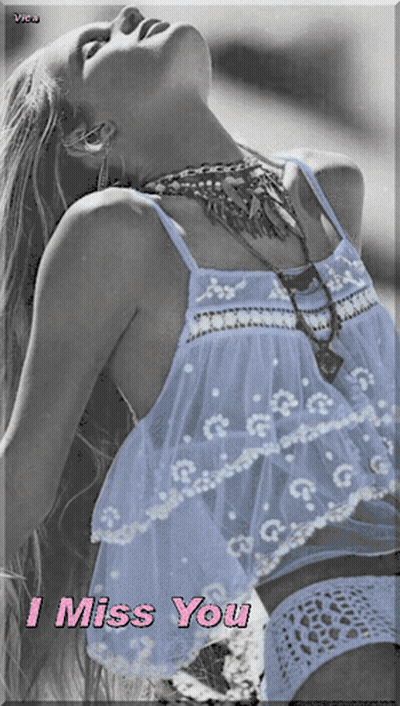 Black And White Woman I Miss You GIF