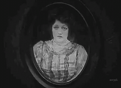 Black And White Woman In Circle GIF