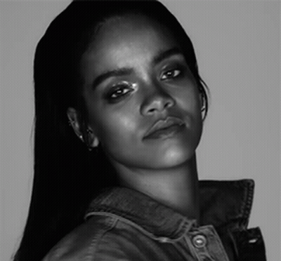 Black And White Woman In Denim Jacket GIF