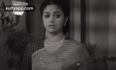 Black And White Woman In Sari GIF